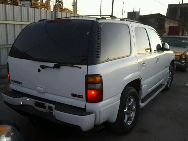 1GKEK63U81J304808 - 2001 GMC DENALI WHITE photo 4