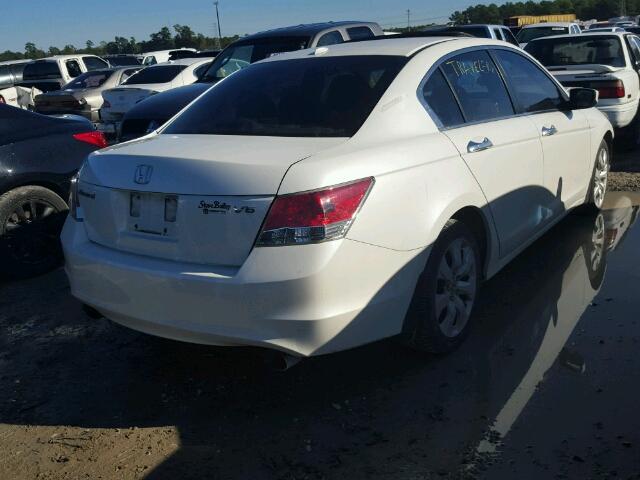 5KBCP3F84AB015659 - 2010 HONDA ACCORD EXL WHITE photo 4