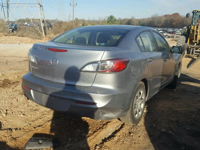 JM1BL1TF7D1815477 - 2013 MAZDA 3 I SILVER photo 4