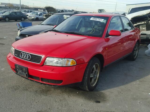 WAUED68D1WA004997 - 1998 AUDI A4 2.8 QUA RED photo 2