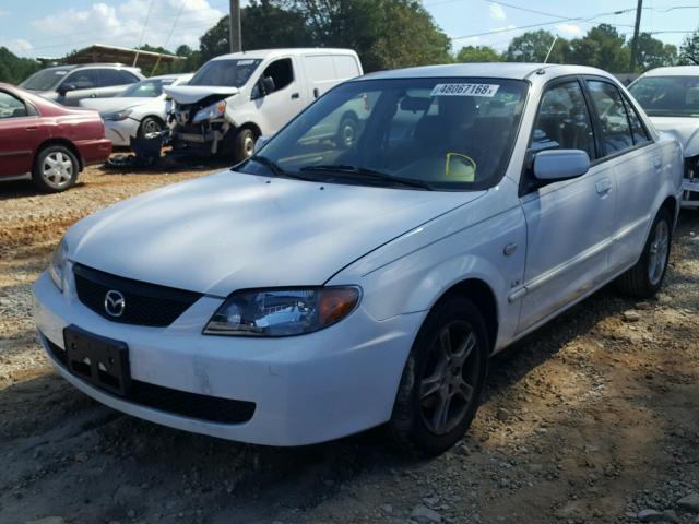 JM1BJ225230191161 - 2003 MAZDA PROTEGE DX WHITE photo 2