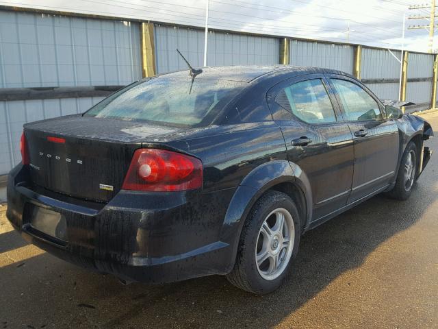 1C3CDZAG3CN327988 - 2012 DODGE AVENGER SE BLACK photo 4