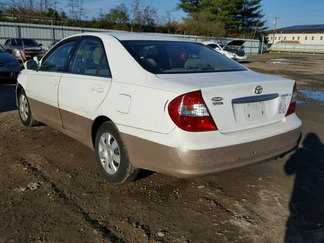 4T1BE32K33U186491 - 2003 TOYOTA CAMRY LE WHITE photo 3