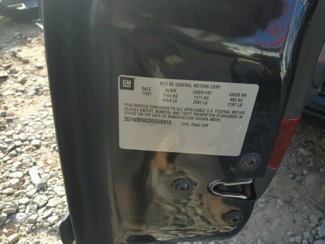 2G1WD58C779306227 - 2007 CHEVROLET IMPALA SUP 黑色 照片 10