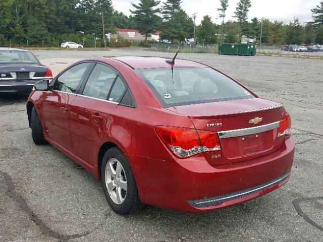 1G1PF5S90B7178032 - 2011 CHEVROLET CRUZE LT RED photo 3