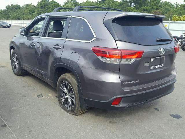 5TDBZRFH2JS841378 - 2018 TOYOTA HIGHLANDER CHARCOAL photo 3