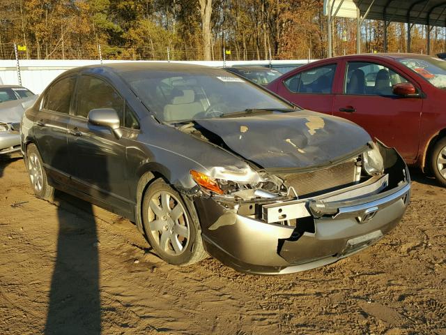 2HGFA16588H503283 - 2008 HONDA CIVIC LX GRAY photo 1