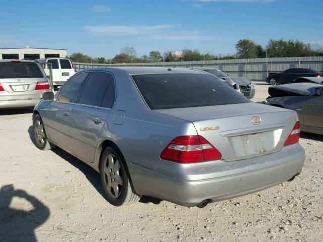 JTHBN36F240172252 - 2004 LEXUS LS 430 SILVER photo 3