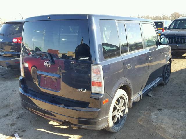 JTLKT334564091742 - 2006 TOYOTA SCION XB BLUE photo 4