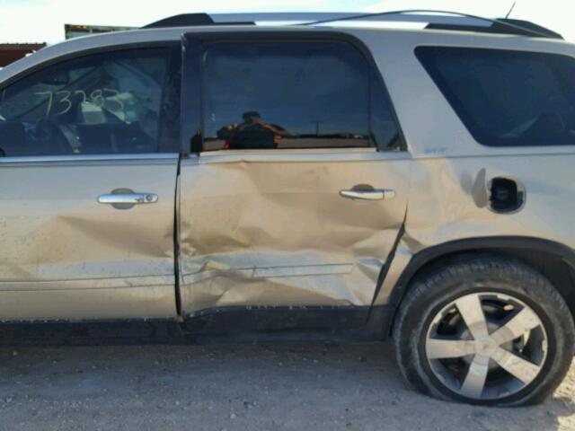 1GKKRSED6BJ418098 - 2011 GMC ACADIA SLT Qızıl foto 9