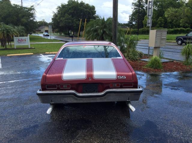 1Y27K3W150718 - 1973 CHEVROLET NOVA SS RED photo 2