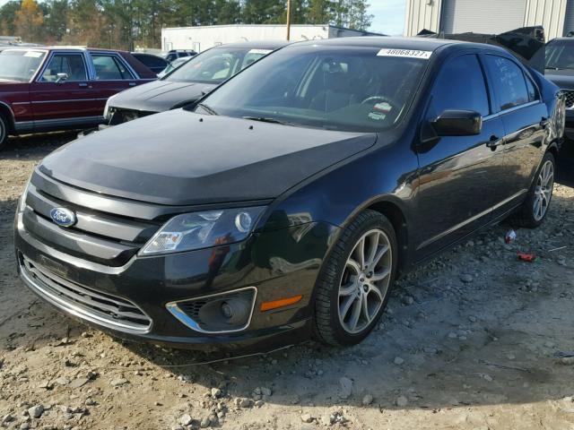 3FAHP0HA6BR176846 - 2011 FORD FUSION SE BLACK photo 2