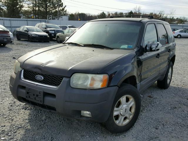 1FMYU93124KA87812 - 2004 FORD ESCAPE XLT BLACK photo 2