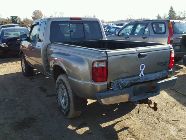 1FTYR15E24PA51645 - 2004 FORD RANGER SUP TAN photo 3