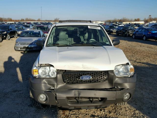 1FMYU93196KD04484 - 2006 FORD ESCAPE XLT WHITE photo 9