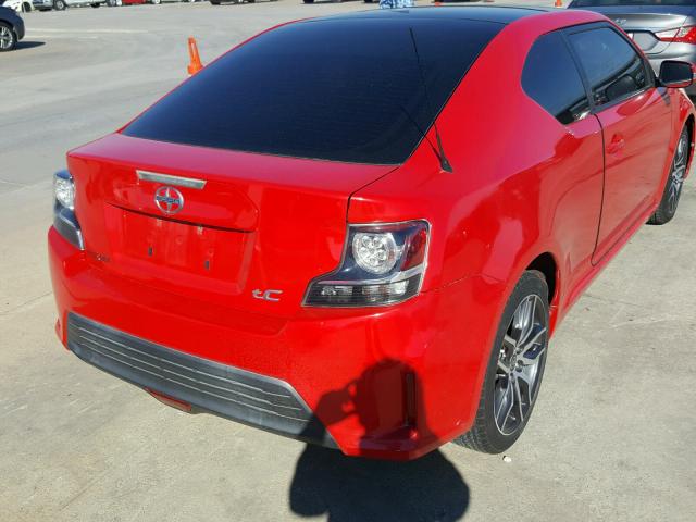 JTKJF5C70E3083775 - 2014 TOYOTA SCION TC 红色 照片 4