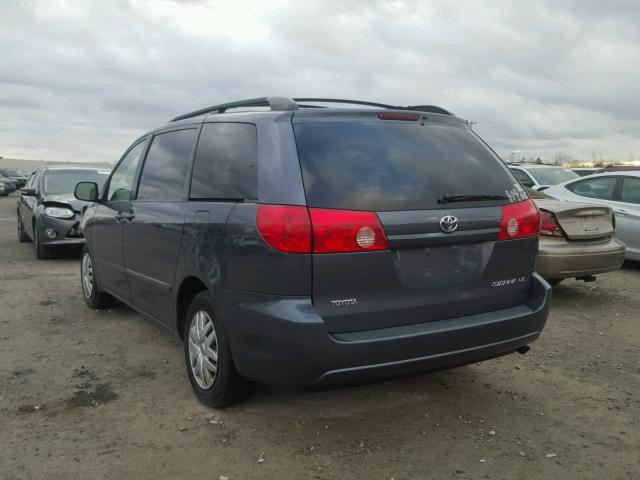 5TDZK23C48S164895 - 2008 TOYOTA SIENNA CE GRAY photo 3