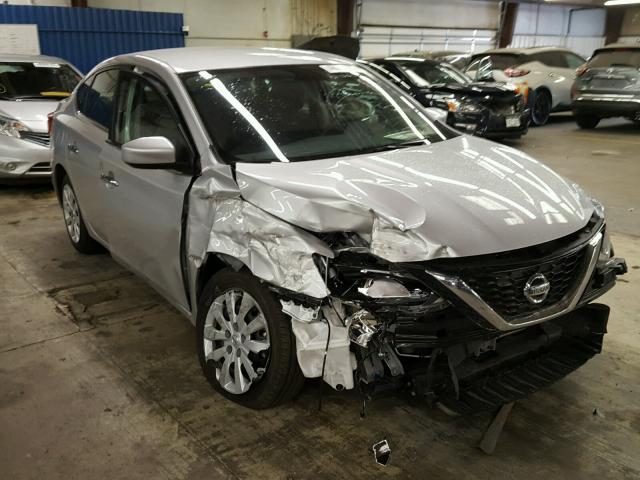 3N1AB7APXHY351702 - 2017 NISSAN SENTRA S SILVER photo 1