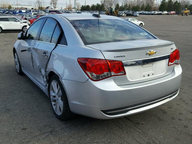 1G1PG5SB4F7160090 - 2015 CHEVROLET CRUZE LTZ SILVER photo 3