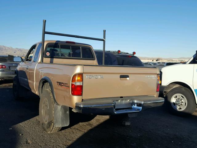 4TASM92N8XZ476539 - 1999 TOYOTA TACOMA XTR TAN photo 3