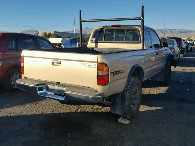 4TASM92N8XZ476539 - 1999 TOYOTA TACOMA XTR TAN photo 4