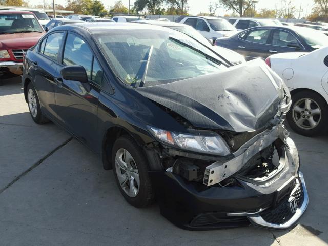 19XFB2F50FE701172 - 2015 HONDA CIVIC LX BLACK photo 1