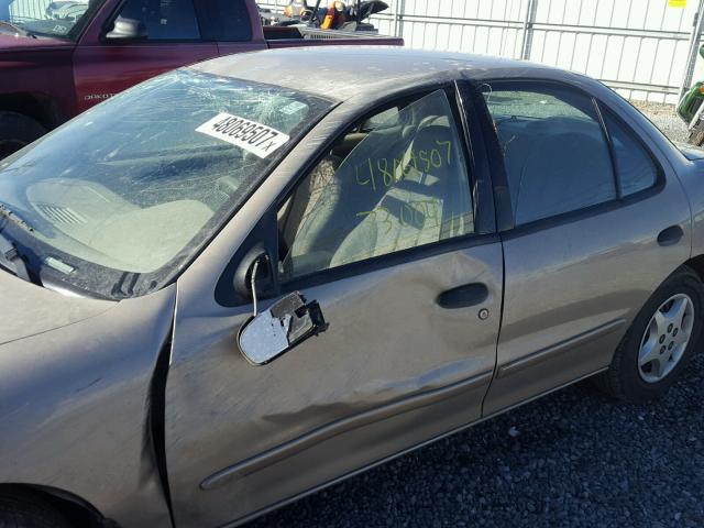 1G1JC52F547325419 - 2004 CHEVROLET CAVALIER TAN photo 9