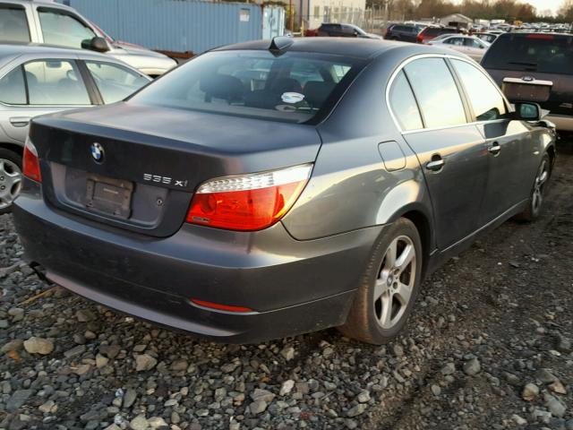 WBANV935X8CW56717 - 2008 BMW 535 XI GRAY photo 4