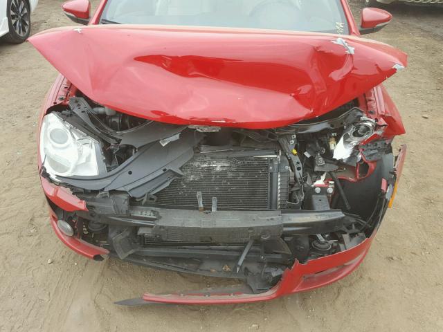 WVWBA71F99V017350 - 2009 VOLKSWAGEN EOS TURBO RED photo 7