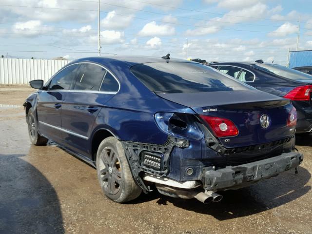 WVWMN7ANXBE711815 - 2011 VOLKSWAGEN CC SPORT BLUE photo 3