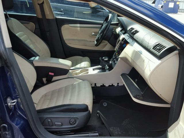 WVWMN7ANXBE711815 - 2011 VOLKSWAGEN CC SPORT BLUE photo 5