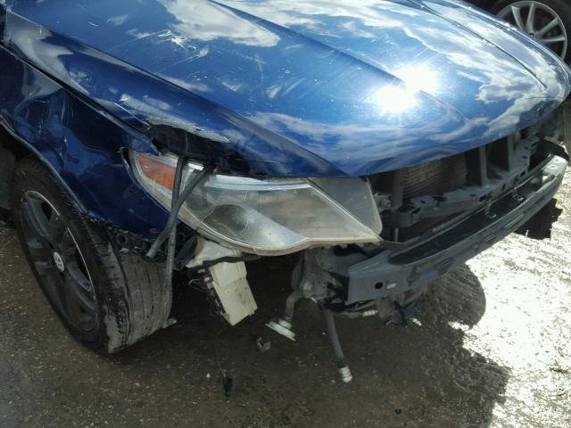 WVWMN7ANXBE711815 - 2011 VOLKSWAGEN CC SPORT BLUE photo 9