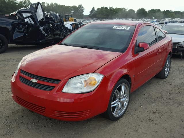 1G1AT18H397253631 - 2009 CHEVROLET COBALT RED photo 2