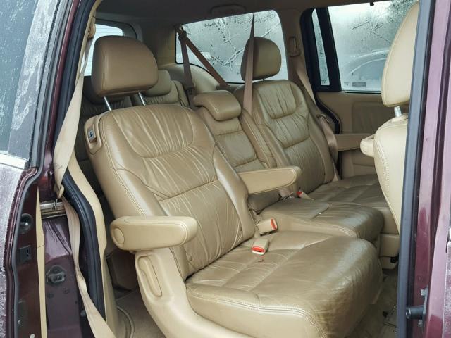 5FNRL38718B417500 - 2008 HONDA ODYSSEY EX BURGUNDY photo 6