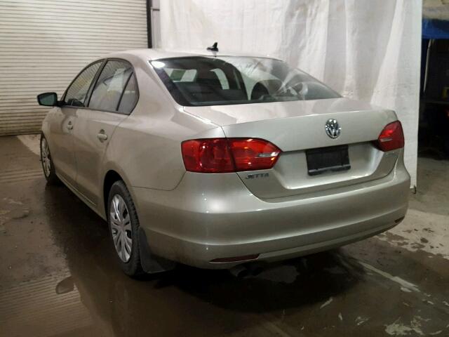 3VWDP7AJ0CM128315 - 2012 VOLKSWAGEN JETTA SE 米色 照片 3