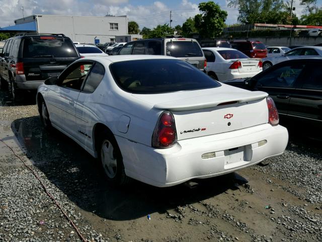 2G1WX12K1Y9355067 - 2000 CHEVROLET MONTE CARL WHITE photo 3