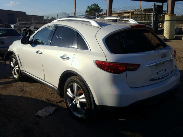 JNRAS18WX9M156095 - 2009 INFINITI FX35 WHITE photo 3