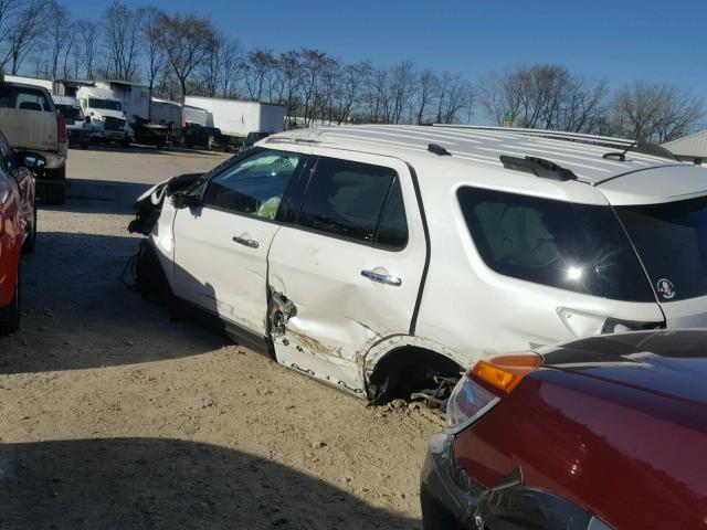 1FM5K7F83DGB25282 - 2013 FORD EXPLORER L WHITE photo 3