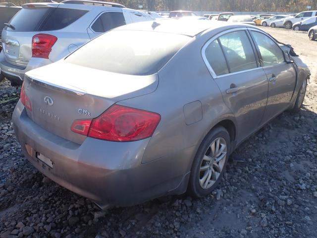 JNKBV61F27M813762 - 2007 INFINITI G35 GRAY photo 4