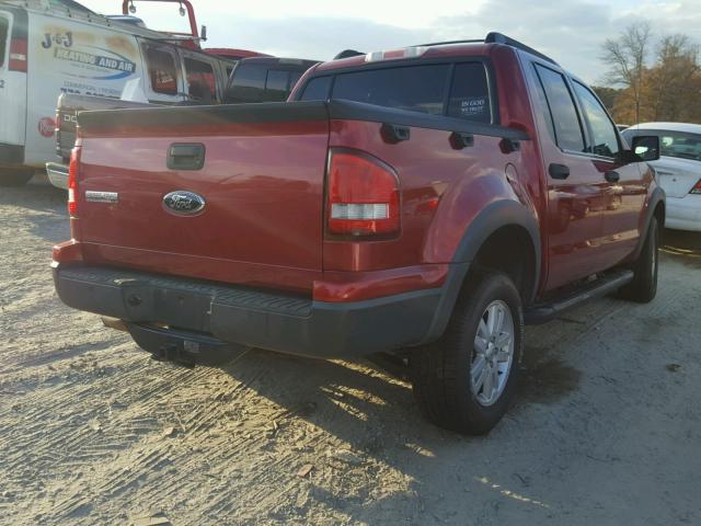 1FMEU31EX8UA18138 - 2008 FORD EXPLORER S 勃艮第红 照片 4