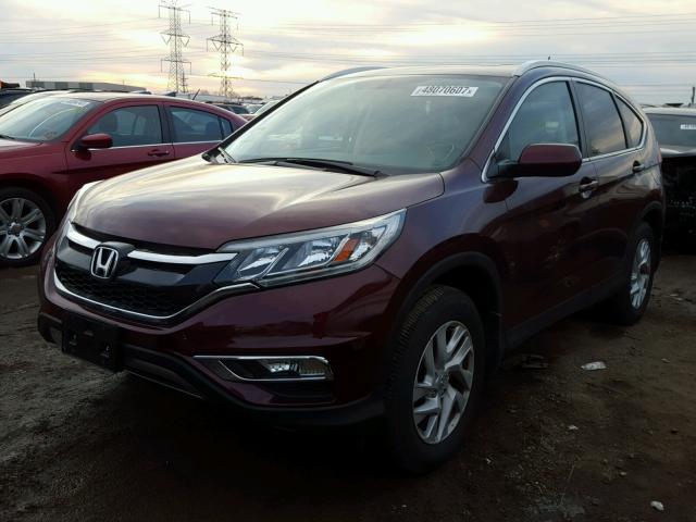 2HKRM4H72GH627896 - 2016 HONDA CR-V EXL BURGUNDY photo 2