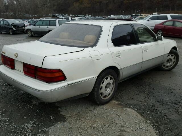 JT8UF11E5N0121659 - 1992 LEXUS LS 400 WHITE photo 4