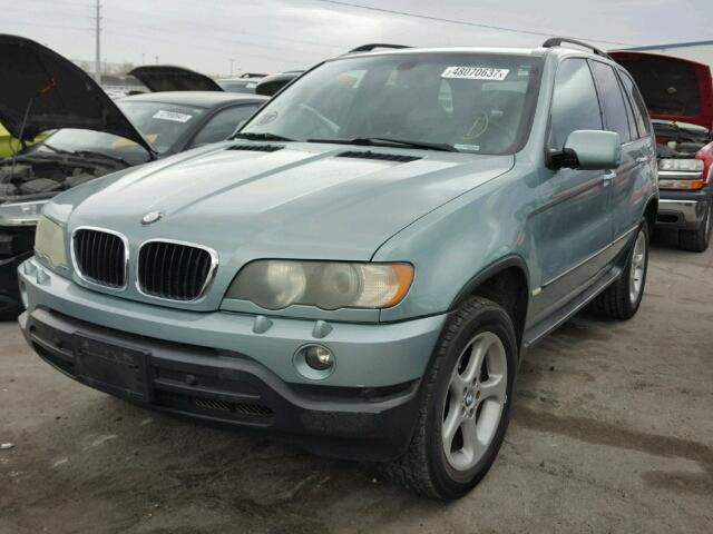 5UXFA53543LV79314 - 2003 BMW X5 3.0I BLUE photo 2