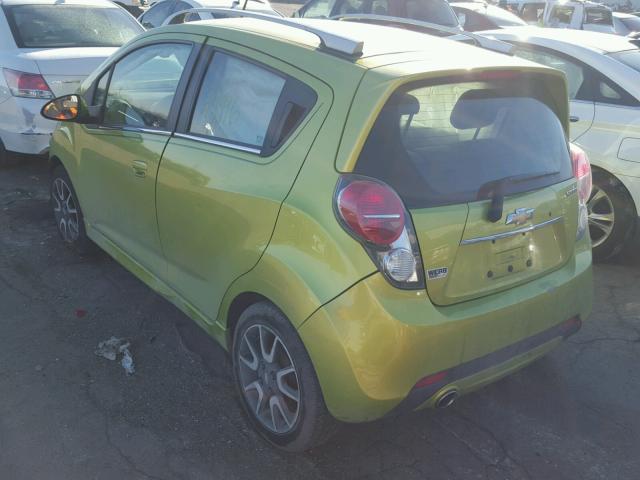 KL8CF6S98DC501189 - 2013 CHEVROLET SPARK 2LT GREEN photo 3