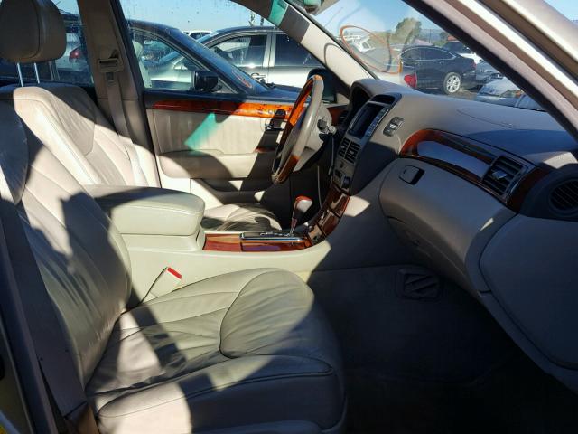 JTHBN30F220081150 - 2002 LEXUS LS 430 GOLD photo 5