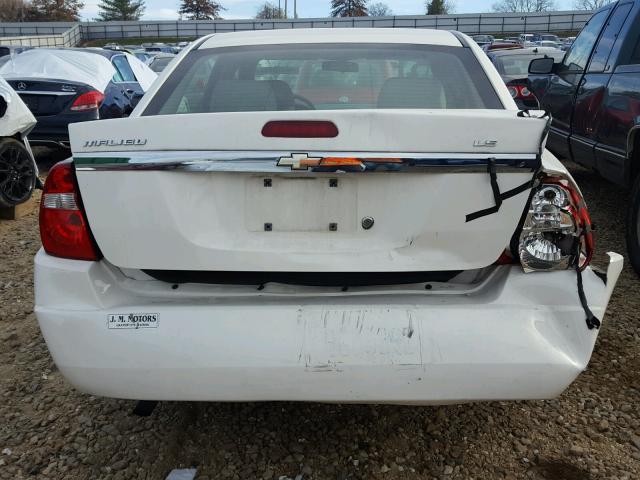 1G1ZS58F07F287024 - 2007 CHEVROLET MALIBU LS WHITE photo 9