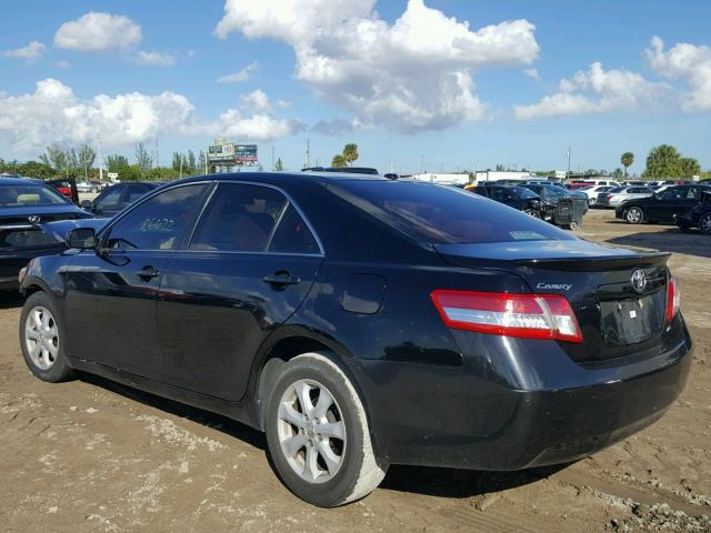 4T1BF3EK6AU076573 - 2010 TOYOTA CAMRY BASE BLACK photo 3