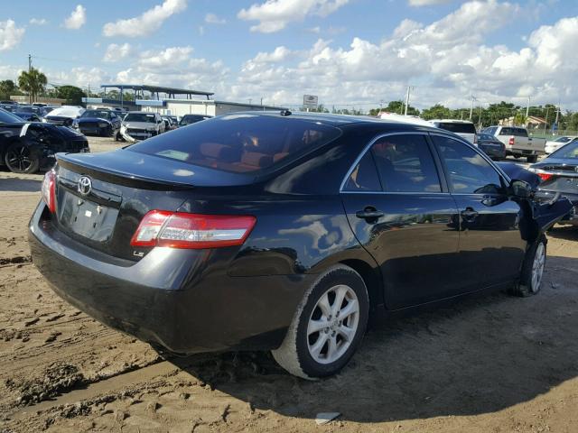 4T1BF3EK6AU076573 - 2010 TOYOTA CAMRY BASE BLACK photo 4