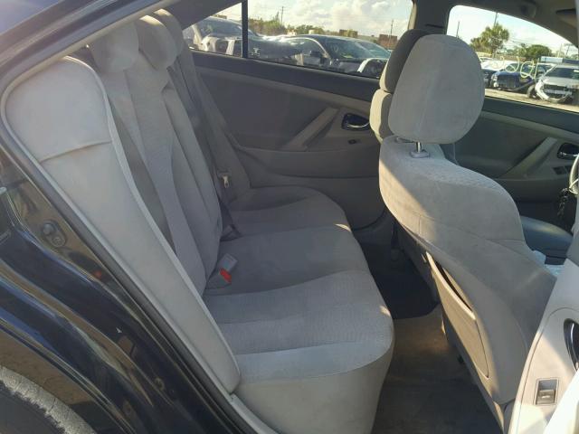 4T1BF3EK6AU076573 - 2010 TOYOTA CAMRY BASE BLACK photo 6