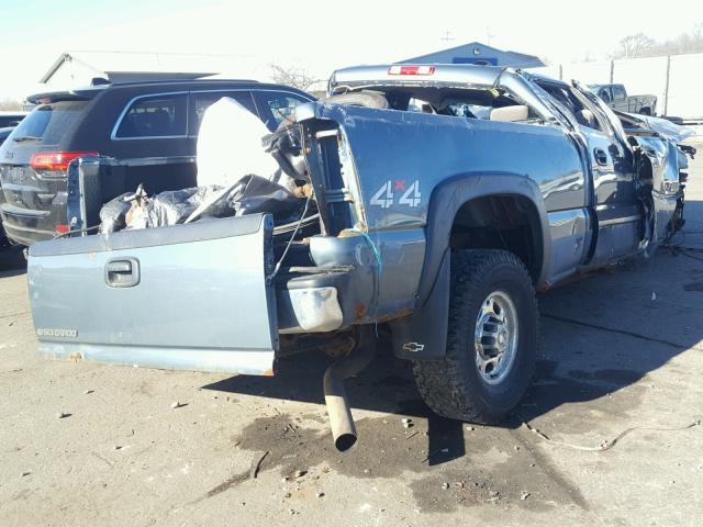 1GCHK23D07F139432 - 2007 CHEVROLET SILVERADO BLUE photo 4